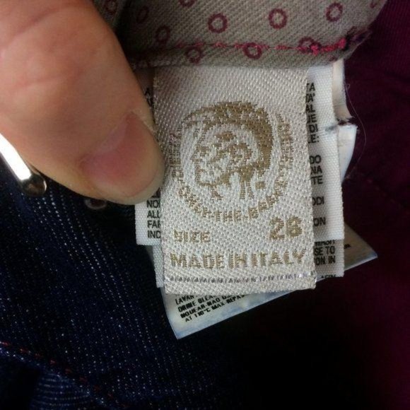 Diesel Women's Size 28 Bootik Wide Leg Cotton Denim Trouser Jeans Made in Italy - Picture 7 of 8